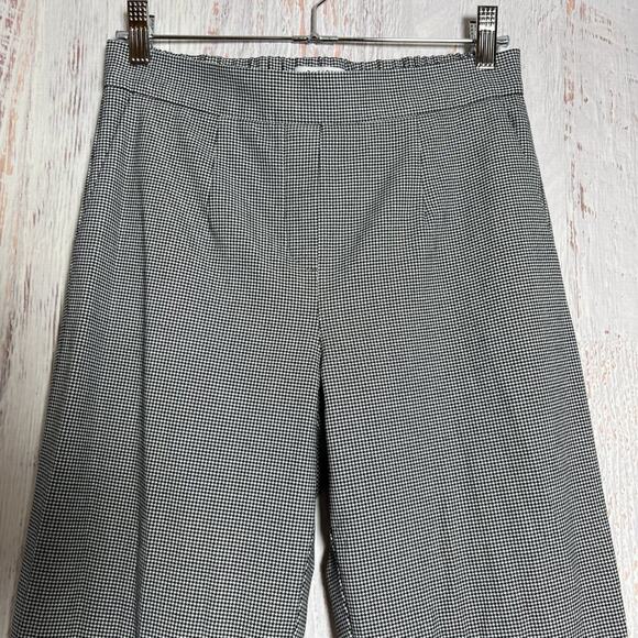 Aritzia Babaton Conan Pants Houndstooth Slim Fit Elastic Waistband SIZE 4 - Picture 9 of 12